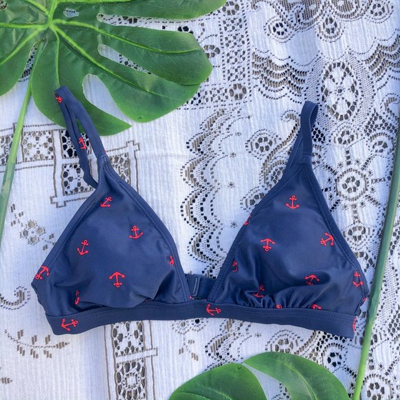 Old Navy Other - Old Navy Nautical Print Bikini Triangle Swim Top